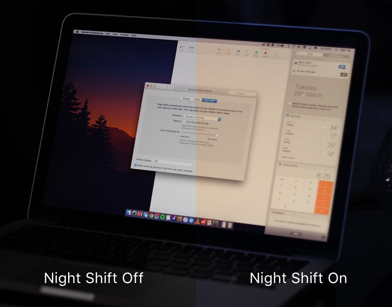 night shift program for mac laptop